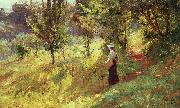 Theodore Clement Steele Berry Picker oil on canvas